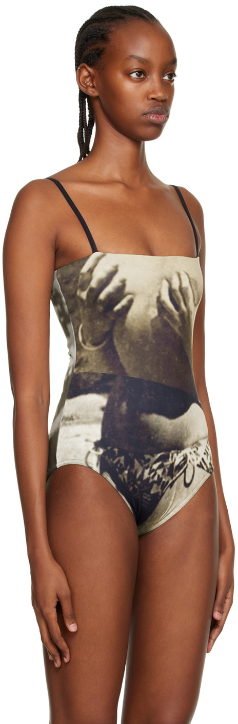 ELLISS SSENSE Exclusive Brown Grab My Body Too Bodysuit