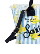 MC2 Saint Barth Striped Cotton Canvas Colette Handbag