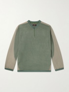 Beams Plus - Half-Zip Fleece Sweater - Green