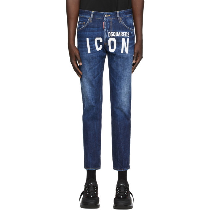 Photo: Dsquared2 Blue Icon Semplice Skater Jeans