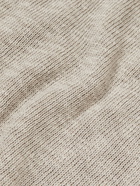 Officine Générale - Marco Ribbed Cotton and Linen-Blend Sweater - Neutrals