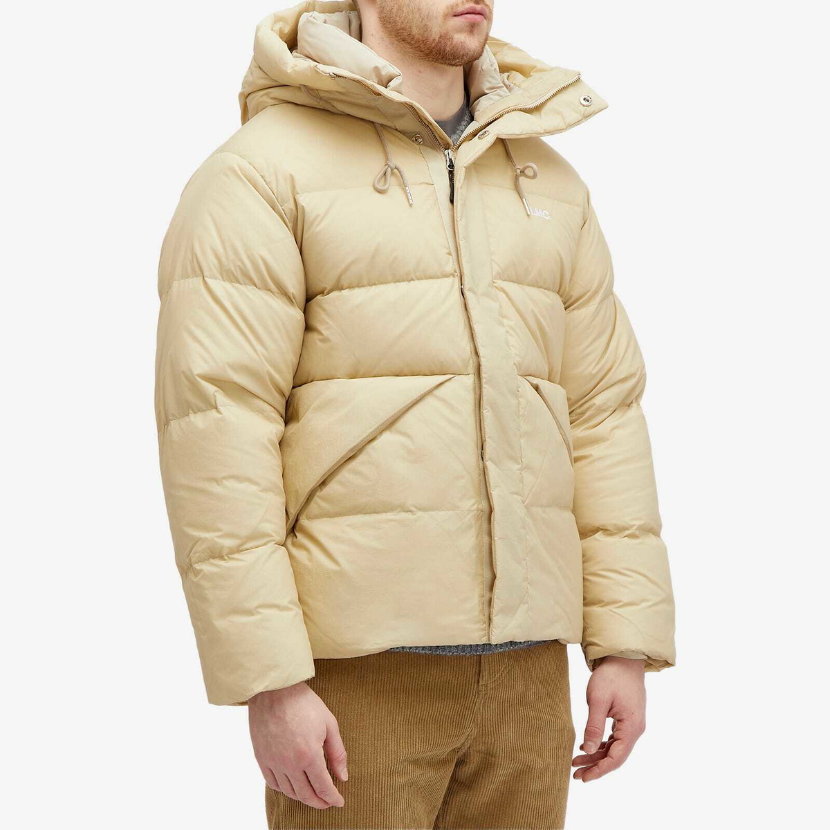 LMC Men's Hooded Puffer Duck Down Parka Jacket in Light LMC Men's Hooded Puffer Duck Down Parka Jacket in Light