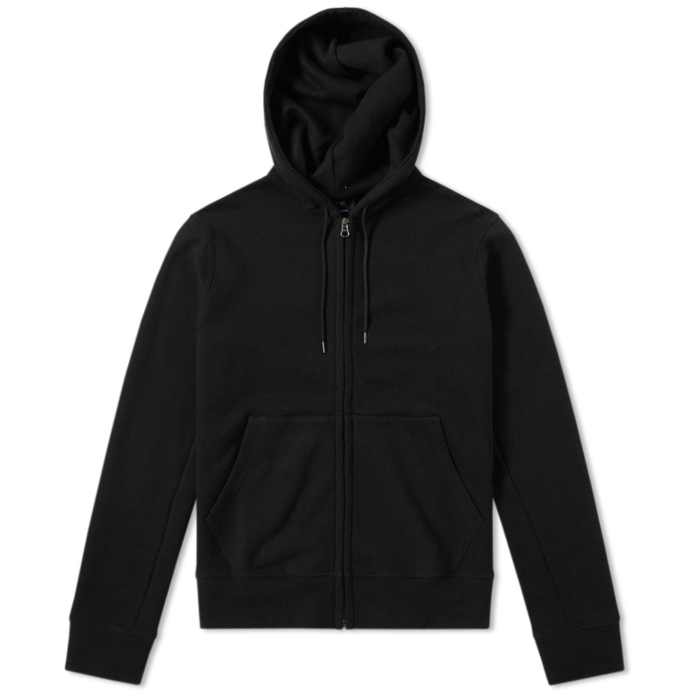 A.P.C｜HOOD/ZIP-UP (HOODIE STANDARD APC BRODE (COHBY M27 Standard A.P.C. Brodé hoodie Dark navy blue | A.P.C.