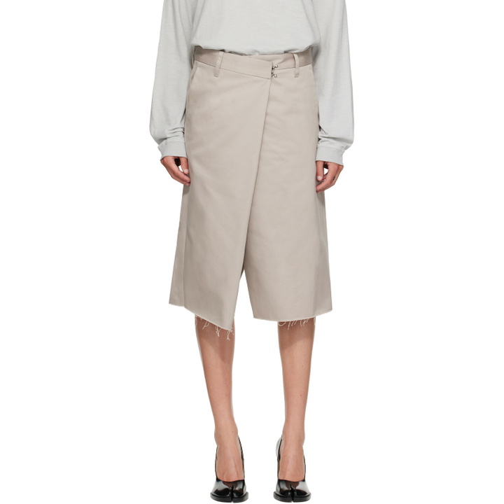 Photo: Maison Margiela Gray Wrap Shorts