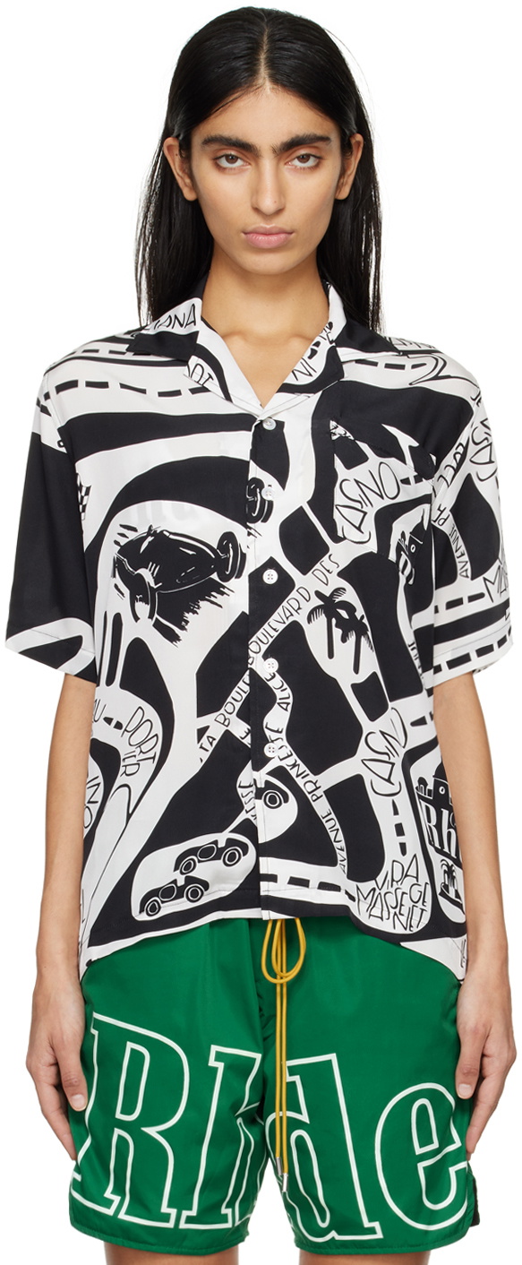 Rhude Black & White Strada Shirt Rhude