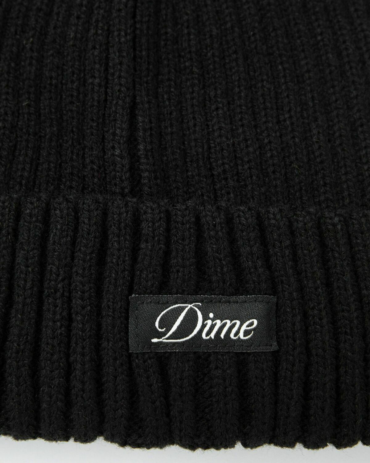 Dime MTL Cursive Fold Beanie Black Mens Beany