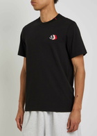 Moncler Logo-appliquéd Cotton T-shirt Black