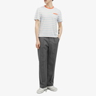 Thom Browne Men's Pocket Stripe T-Shirt in Medium Blue