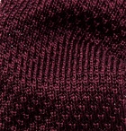 Maximilian Mogg - 8cm Knitted Silk Tie - Burgundy