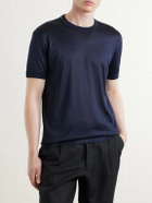 Dolce&Gabbana - Silk-Jersey T-Shirt - Blue