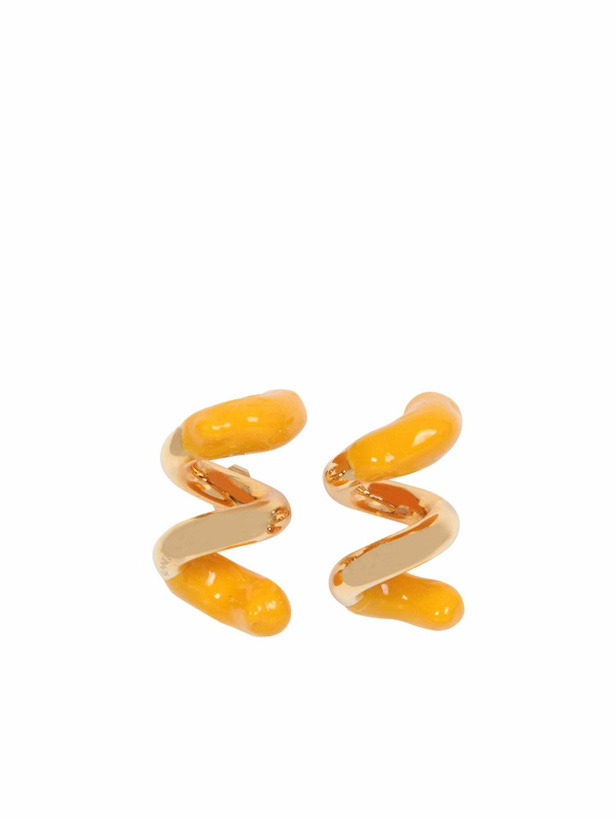 Photo: Sunnei Fusillo Rubberized Gold Earrings
