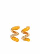 Sunnei Fusillo Rubberized Gold Earrings