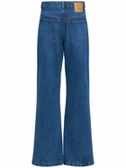 AMI PARIS High Rise Cotton Wide Jeans