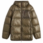 NANGA Men's Mountain Lodge Down Hooded Jacket in Mocha