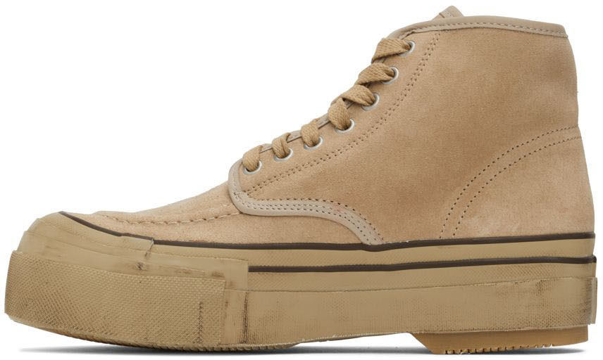 Visvim Beige Liskamm G.Patten-Folk Sneakers Visvim