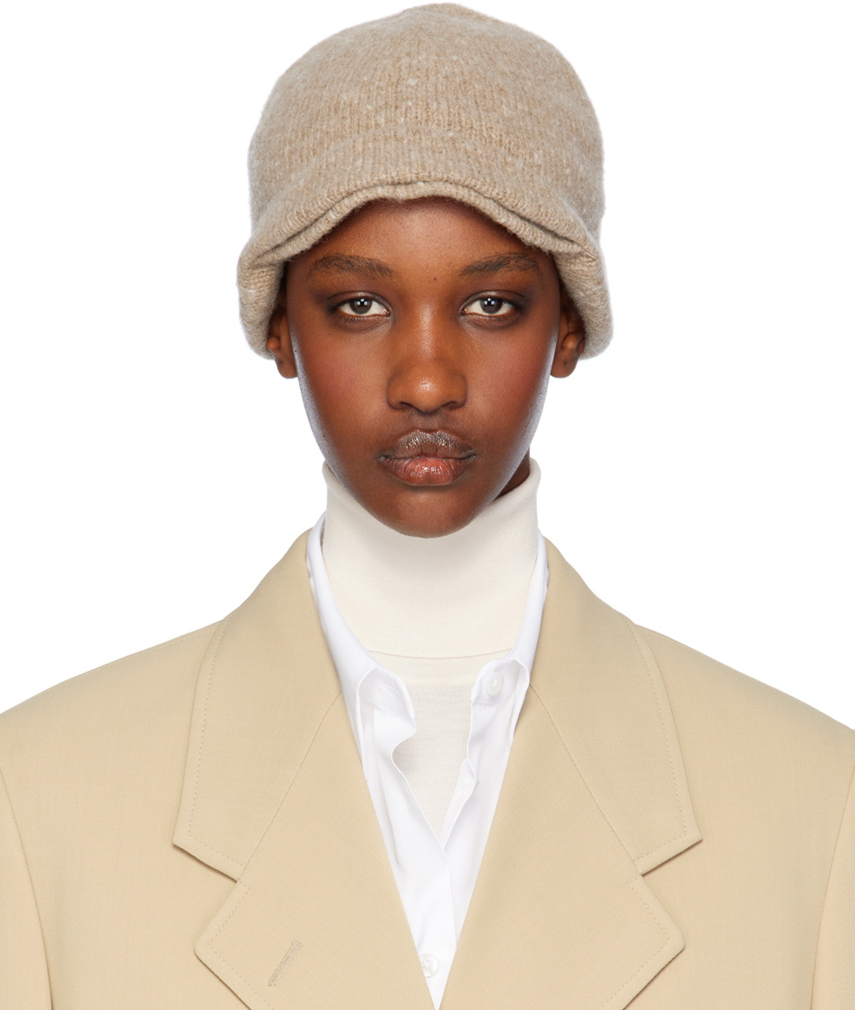 The Row Beige Zeno Beanie