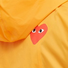 Comme des Garçons Play x K-Way Half Zip Packable Jacket in Orange