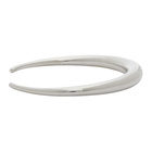 Jil Sander Silver Hammered 1 Bracelet