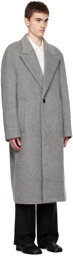 Solid Homme Gray Brushed Coat