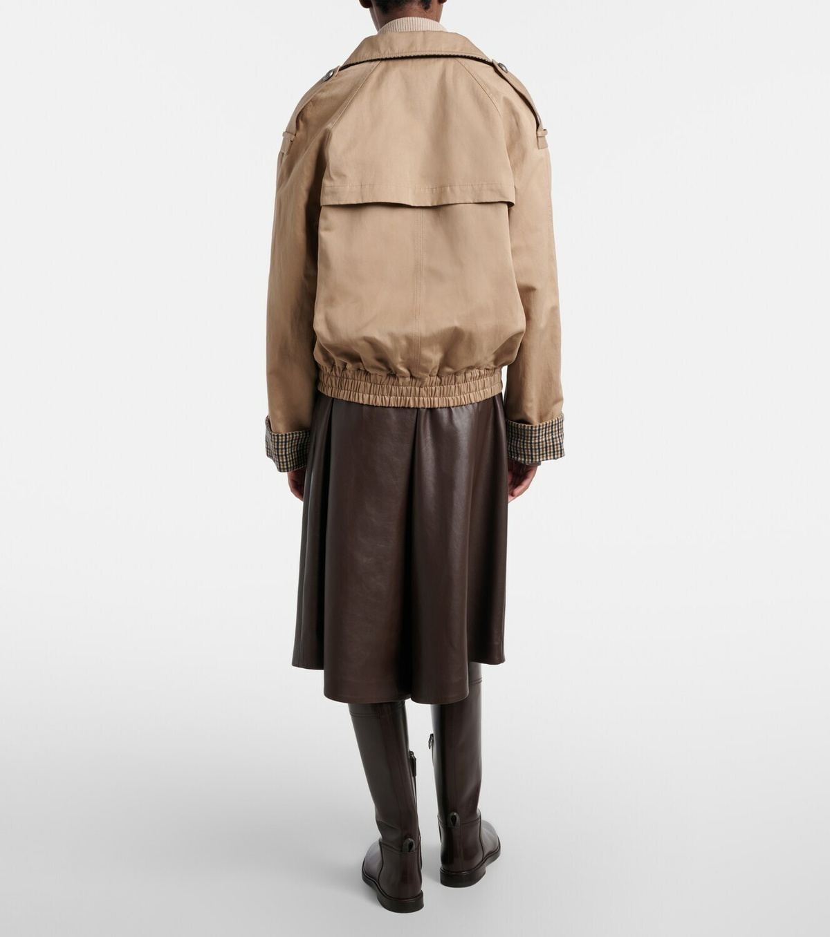 Brunello Cucinelli Leather Bermuda shorts