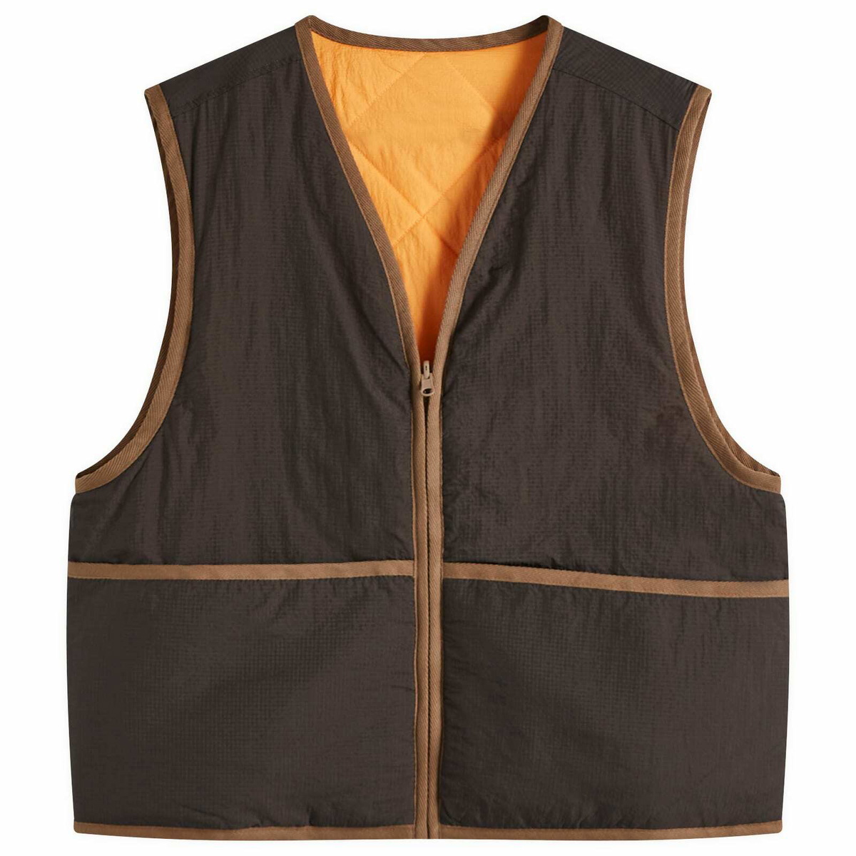 Merely Made Men's Reversible Vest in Brown