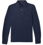 Rubinacci - Cotton-Piqué Polo Shirt - Men - Navy