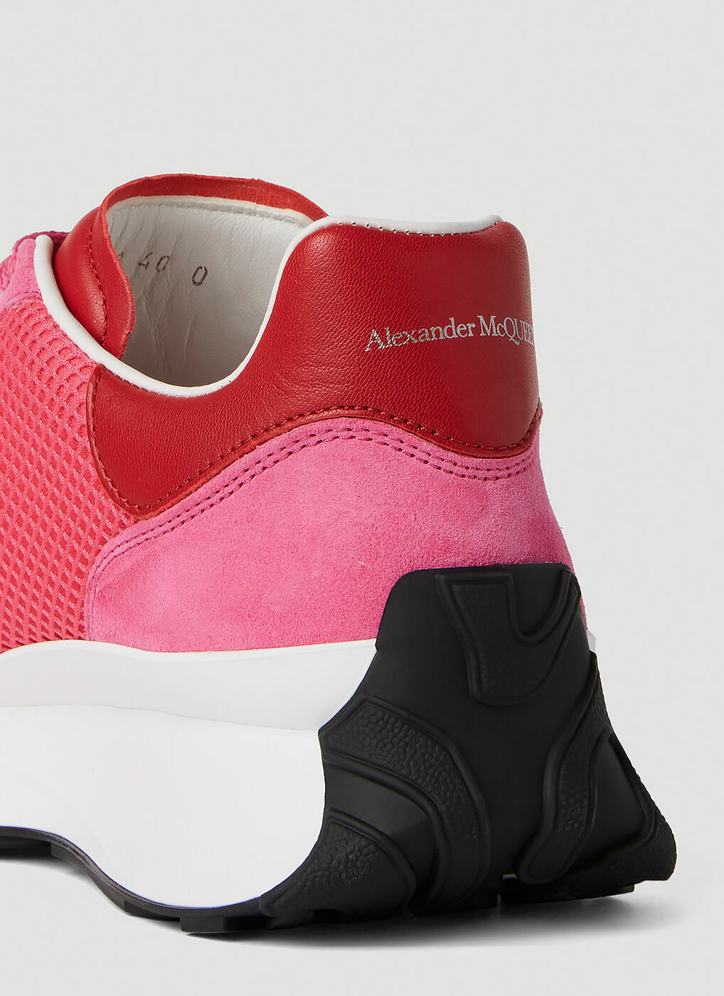 Alexander McQueen Pink And Red Runner Sneakers