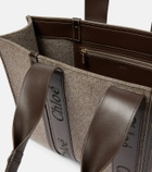 Chloe - Woody Large felt tote bag
