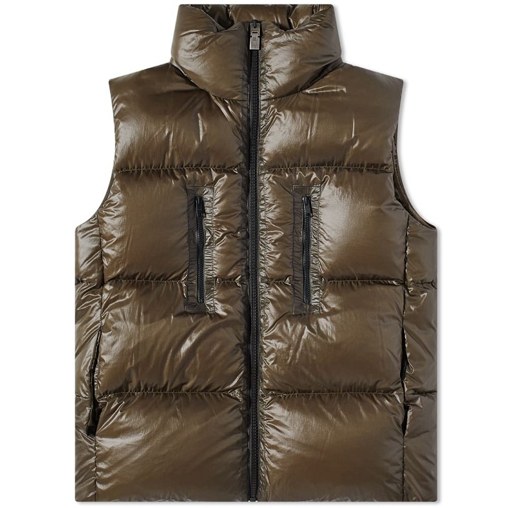 Photo: Givenchy Men's Down Puffer Vest in Military Green