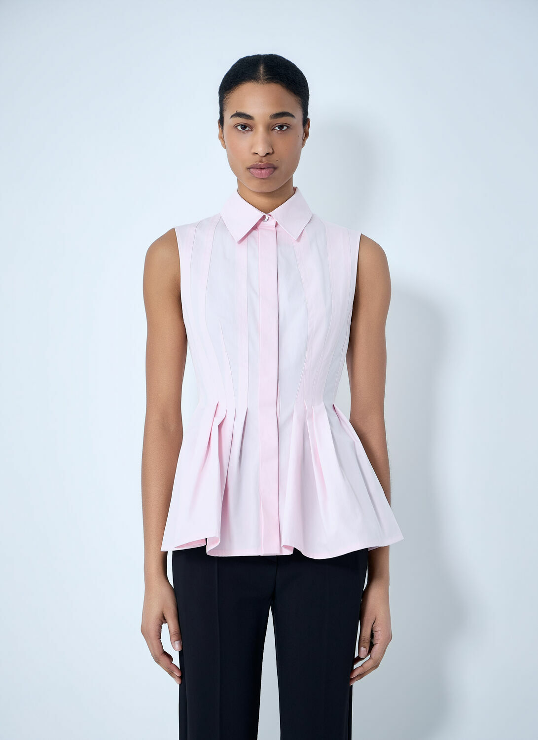 Sportmax Sleeveless Pleated Blouse