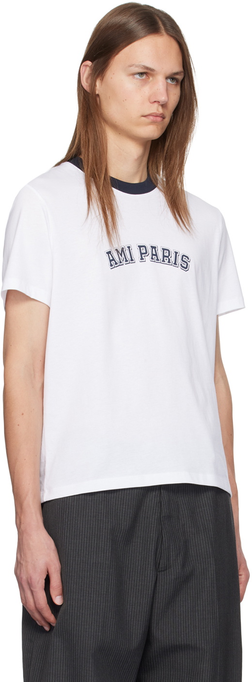 AMI Paris White 'Ami Paris' T-shirt AMI