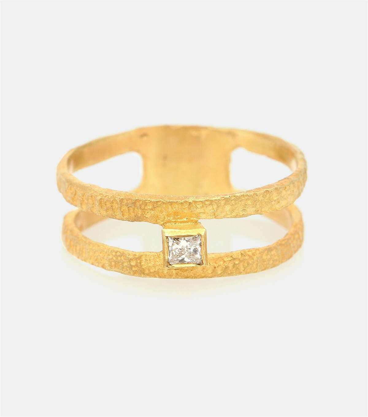 Elhanati - Roxy Fine Graphic 18kt gold ring with diamond Elhanati