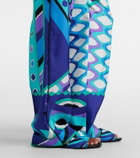 Pucci Vivara high-rise silk wide-leg pants
