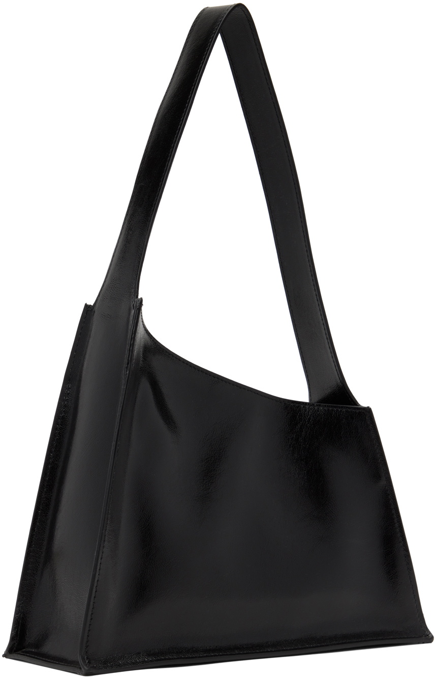 Slanted Hobo Bag Black - Little Liffner