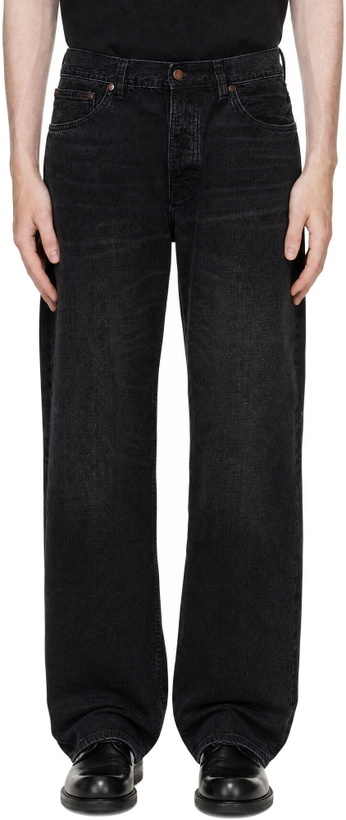 Photo: Nudie Jeans Black Loud Larry Jeans