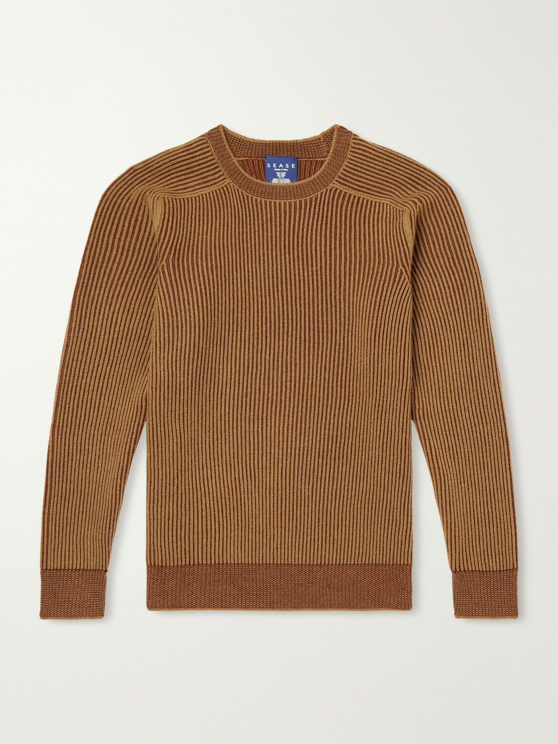 SEASE - Dinghy Ribbed Cashmere Sweater - Brown
