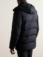 Canali - Quilted Twill Hooded Down Jacket - Blue