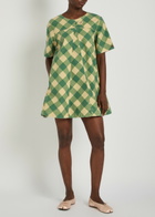 Damson Madder Bridget Reversible Cotton Mini Dress Multicoloured