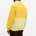 Drôle de Monsieur Men's Colour Blocked Drole Quarter Zip in Yellow