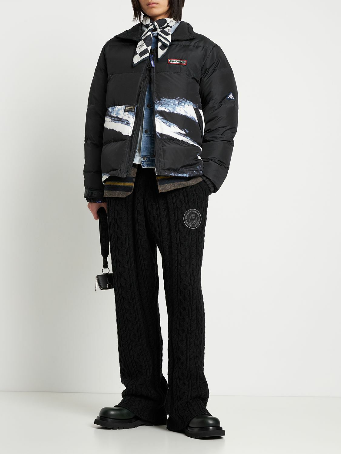 DEVA STATES Obscure Printed Down Jacket DEV STATES