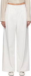 REMAIN Birger Christensen White Pleated Trousers