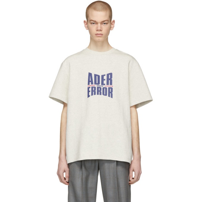 Photo: ADER error Biege Form Logo T-Shirt