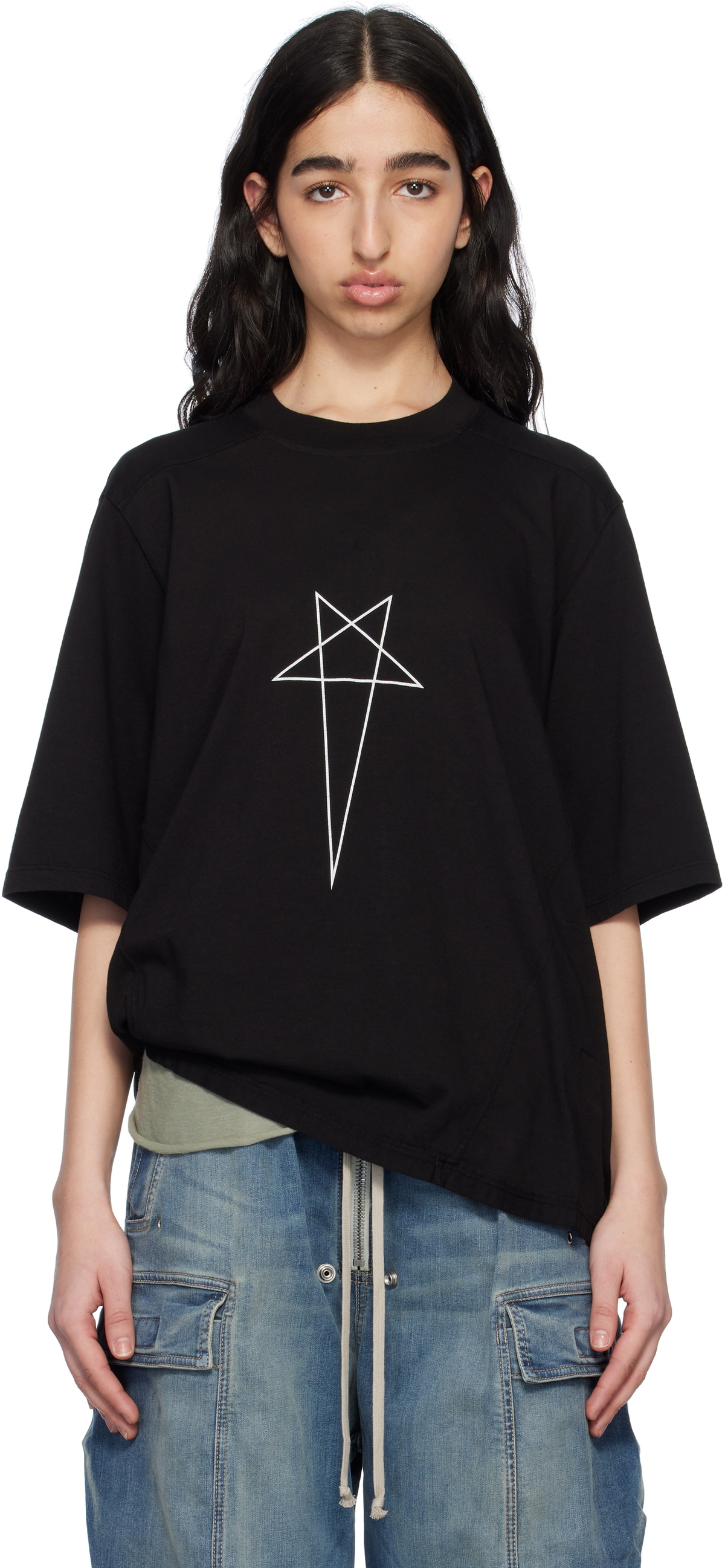 Rick Owens DRKSHDW Black Hollywood Walrus T-shirt Rick Owens