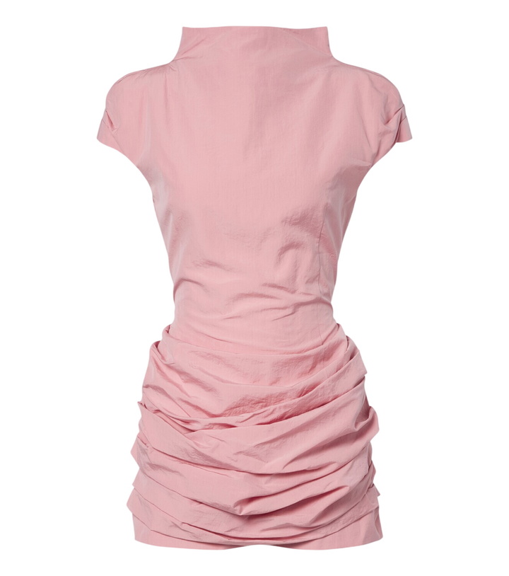 Photo: Magda Butrym Draped cotton and silk minidress