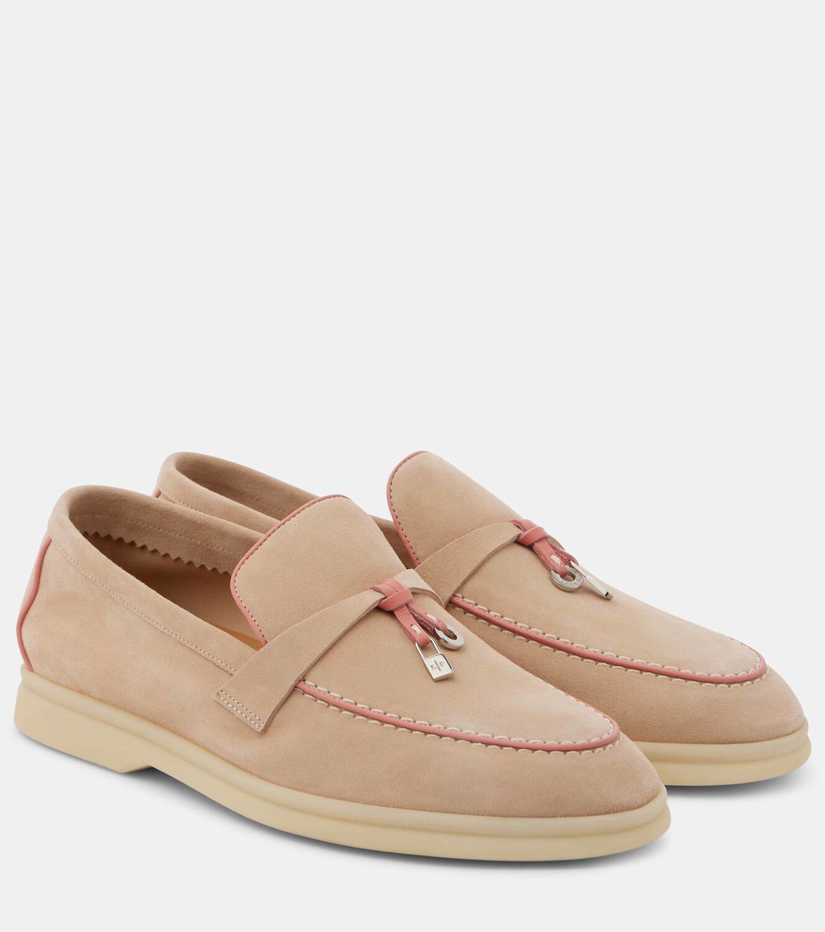 Loro Piana Summer Charms suede loafers