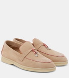 Loro Piana Summer Charms suede loafers