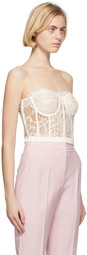 Alexander McQueen Off-White Lace Corset