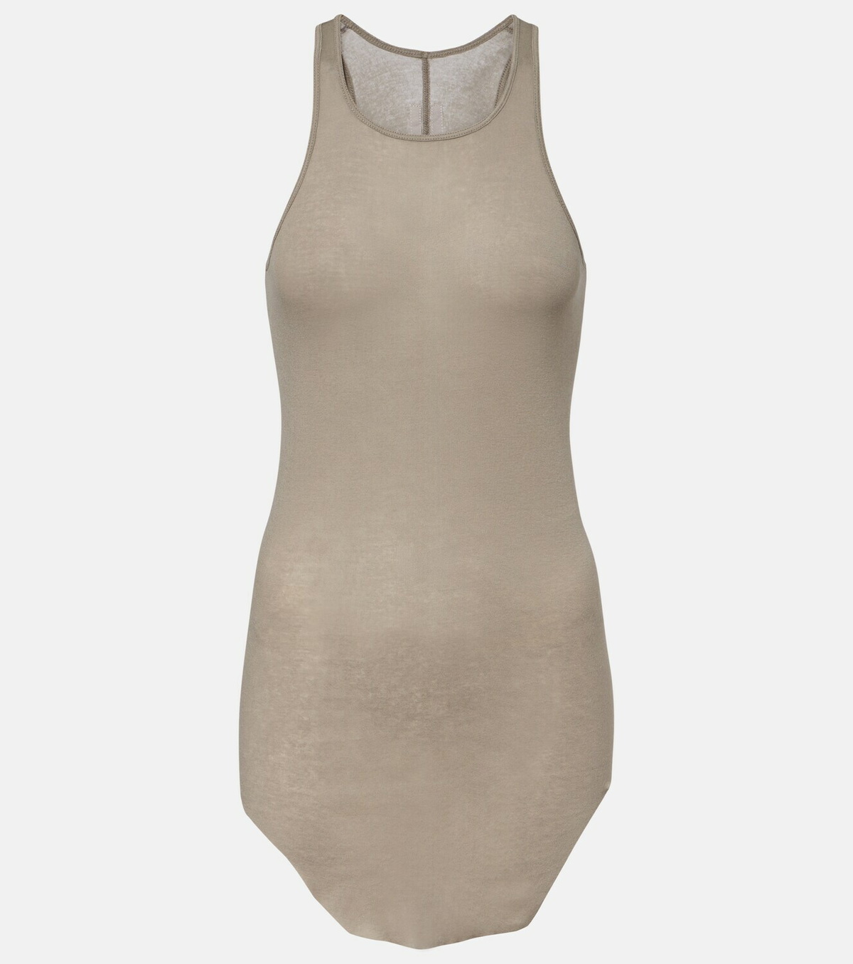 Rick Owens Ribbed-knit cotton tank top