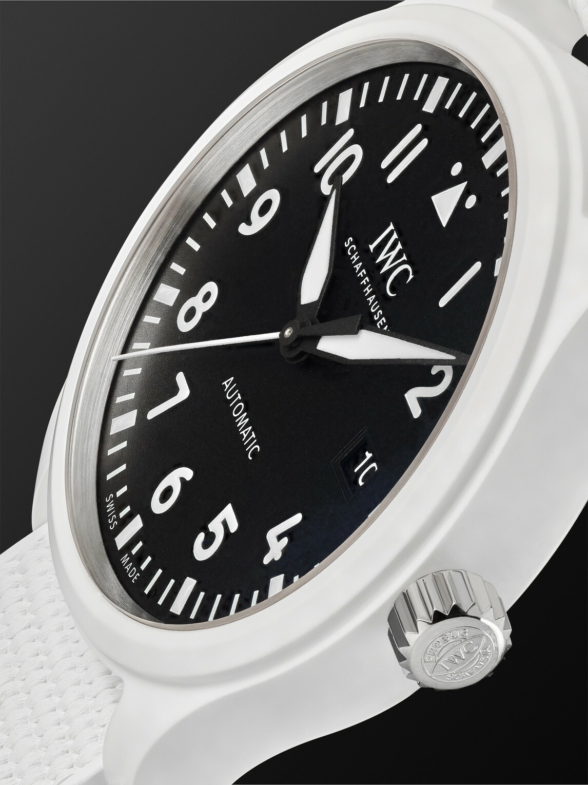 IWC Schaffhausen - Pilot's Top Gun Lake Tahoe Automatic 41mm Ceramic and Rubber Watch, Ref. No.: IW328104