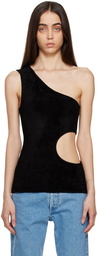 GAUCHERE Black Cutout Tank Top